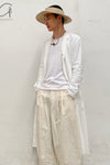 Aviva Jifei Xue cocoon wide-leg pants SS23-CWLP2-AWHT ancient white